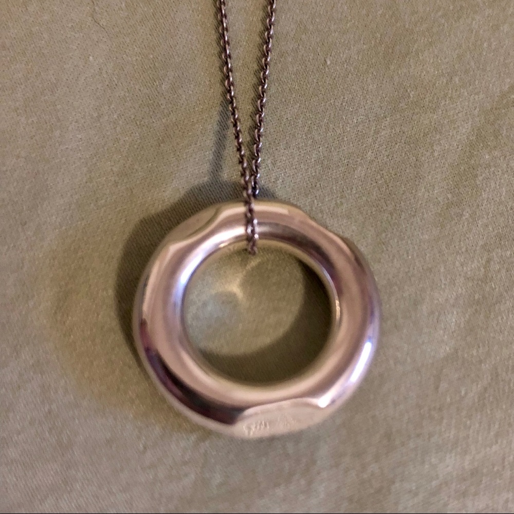 Tiffany & Co Silver Gehry Tube Necklace